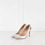 Gianvito Rossi Silver 85 Court Shoe