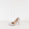 Gianvito Rossi Silver 85 Court Shoe