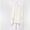 Me + Em Cream Blouse with Jewelled Buttons and Lace Panels