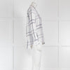 Rails Grey White Pink Brushed Cotton Check Shirt