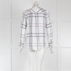 Rails Grey White Pink Brushed Cotton Check Shirt