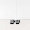 Tory Burch Black Rubber Logo Flip Flops