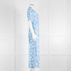 Rixo Blue Floral Jackson Midi Length Tea Dress