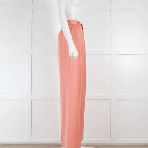 Alice + Olivia Peach Light Wool Trousers