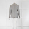 Bamford Pale Grey White Stripe Long Blazer Jacket