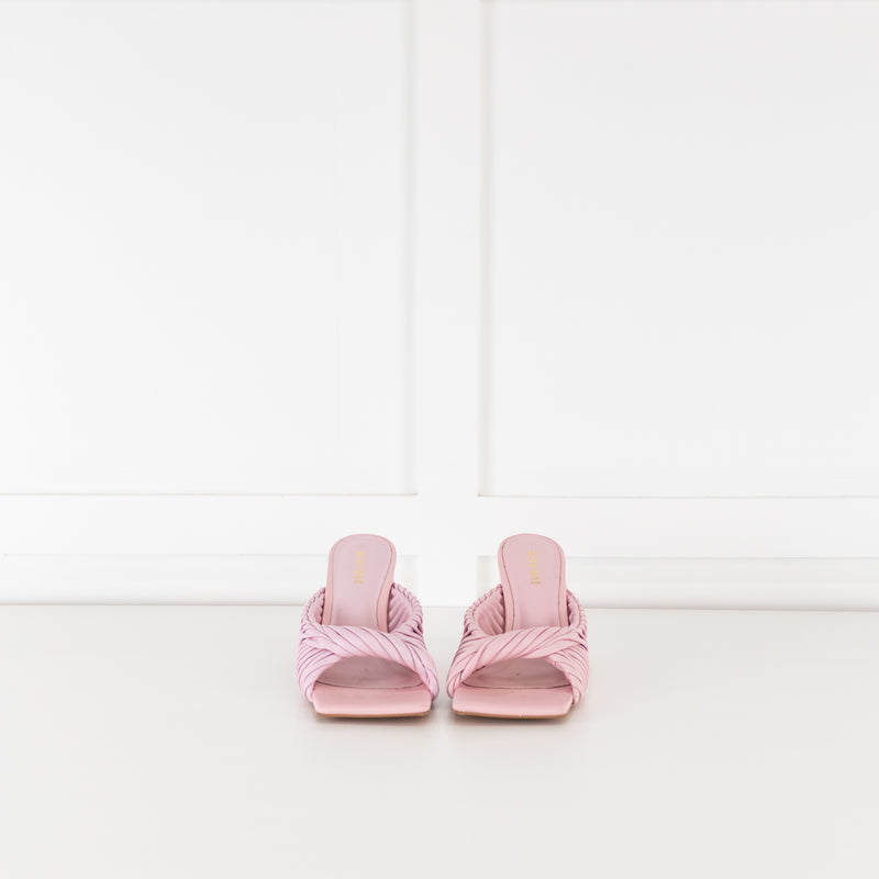 Alias Mae Pink Twist Front Mules