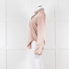 Nanushka Beige Collared Satin Shirt