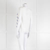 Weekend Max Mara White T-Shirt with Blue Beaded Front