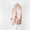 Nanushka Beige Collared Satin Shirt