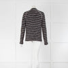 Isabel Marant Etoile Black White Stripe Wool Blend Jacket