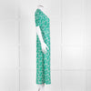 Rixo Green Floral Jackson Midi Length Tea Dress
