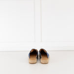 Kanna Blue Dora Slip On Espadrilles With Gold Buckle