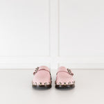 Ganni Pink Leather Clogs