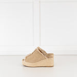 Castaner Beige Canvas Espadrille Mules