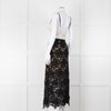Catherine Deane Black White Lace Sleeveless Midi Dress