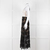 Catherine Deane Black White Lace Sleeveless Midi Dress