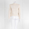 Sandro Cream Crochet Hook and Eye Jacket