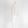 Sandro Cream Crochet Hook and Eye Jacket