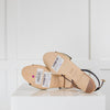 Malone Souliers Silver Gold Flat Leather Sandals