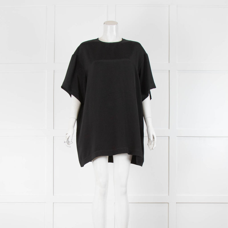 Raey Black Silk T Shirt