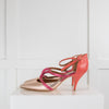 Malone Souliers Silver Pink Pointy Heeled Shoes