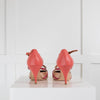 Malone Souliers Silver Pink Pointy Heeled Shoes