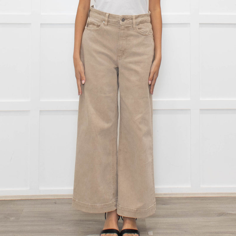 Paige Anessa Beige Flared Trousers