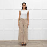 Paige Anessa Beige Flared Trousers