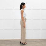 Paige Anessa Beige Flared Trousers