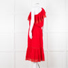 Melissa Odabash Red One Shoulder Maxi Dress