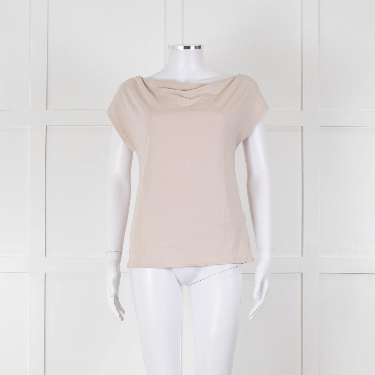 Weekend Max Mara Beige Boat Neck Sleeveless T Shirt