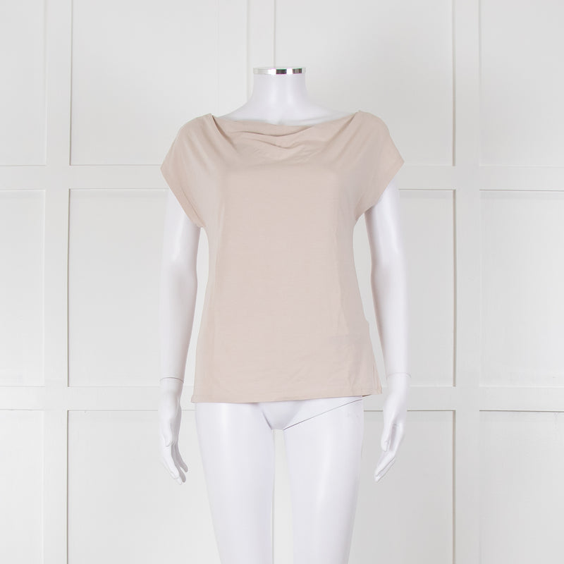 Weekend Max Mara Beige Boat Neck Sleeveless T Shirt