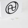 All Blues Almost Polished Sterling Silver Hoop Earrings