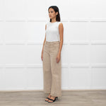 Paige Anessa Beige Flared Trousers