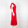 Melissa Odabash Red One Shoulder Maxi Dress