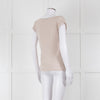 Weekend Max Mara Beige Boat Neck Sleeveless T Shirt