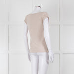 Weekend Max Mara Beige Boat Neck Sleeveless T Shirt