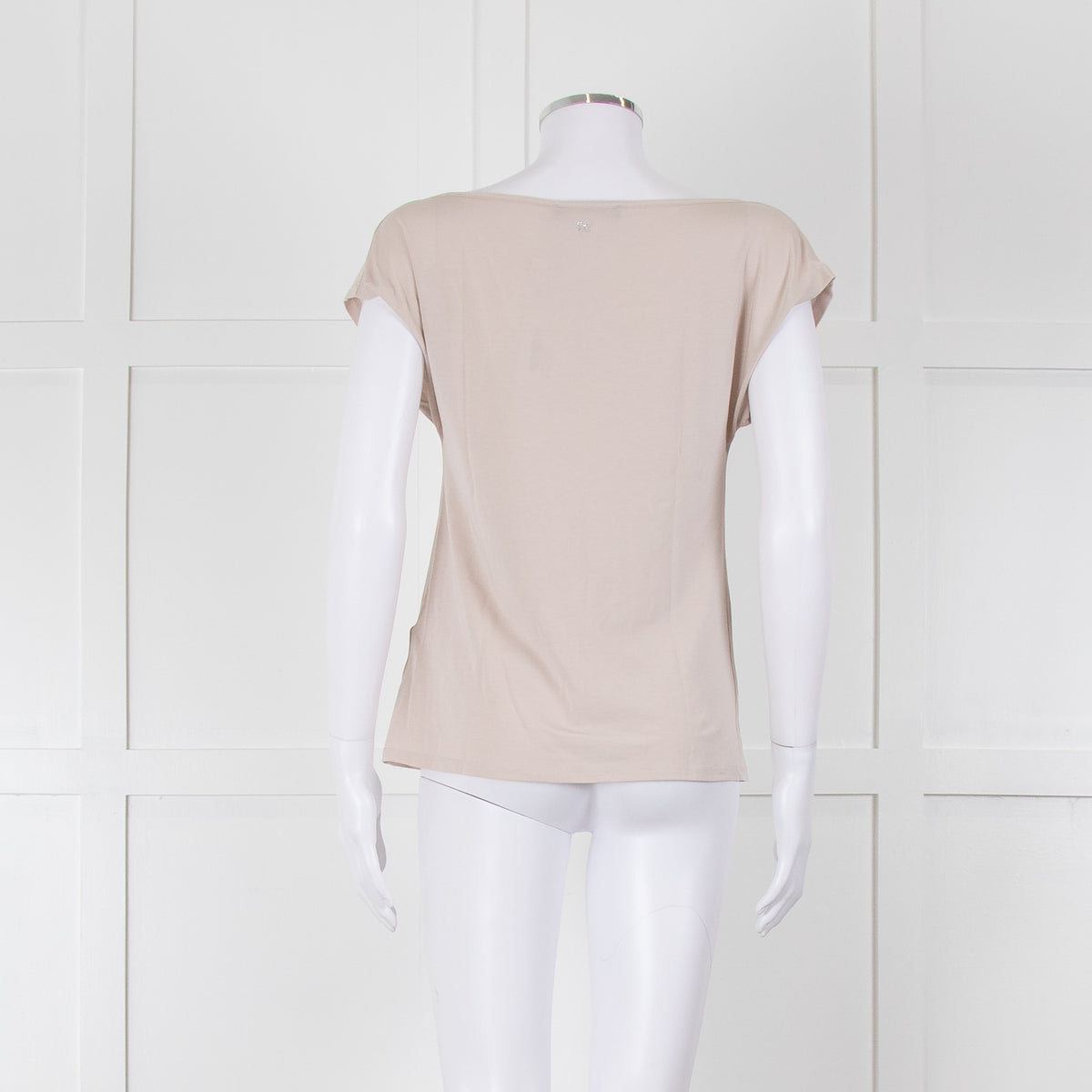 Weekend Max Mara Beige Boat Neck Sleeveless T Shirt