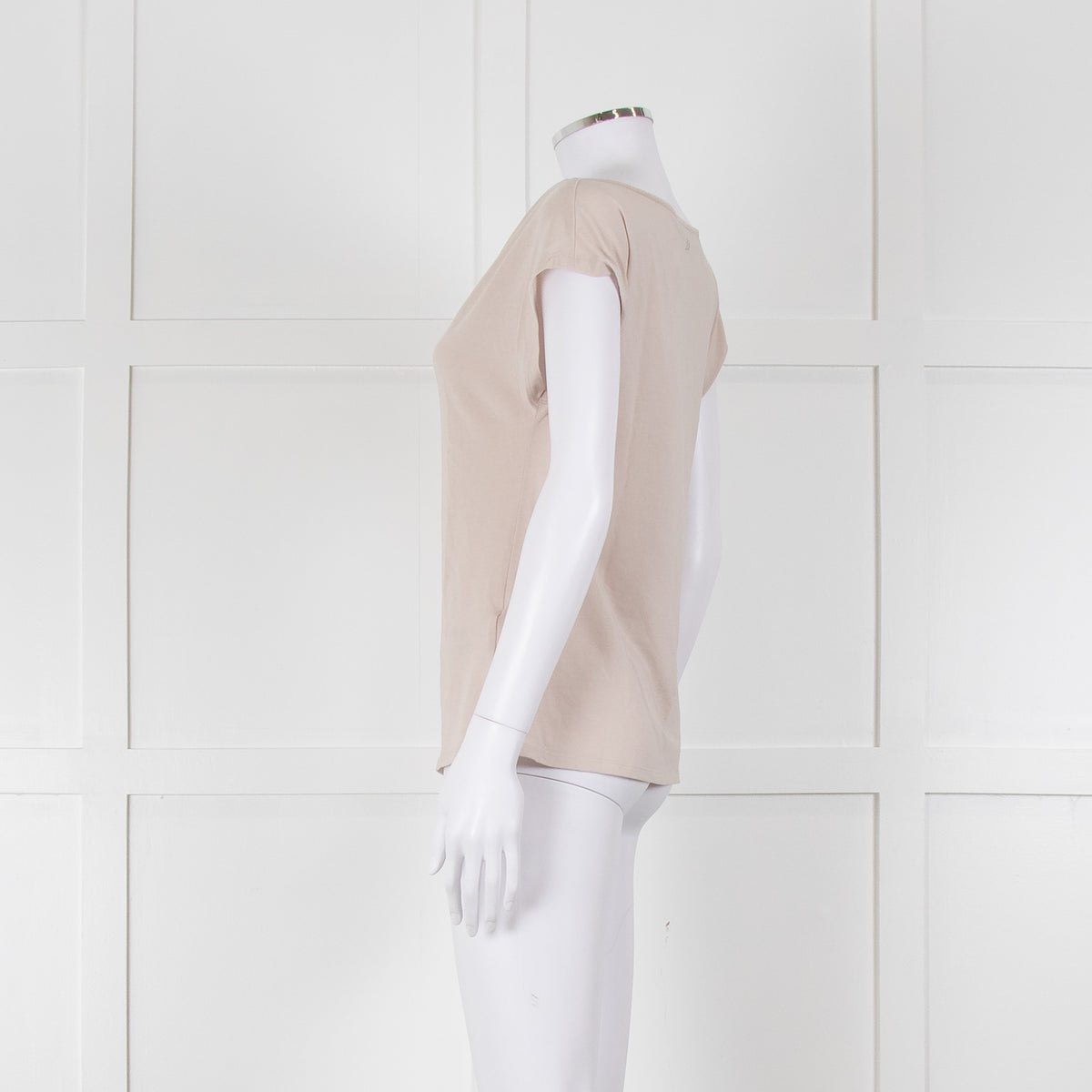 Weekend Max Mara Beige Boat Neck Sleeveless T Shirt