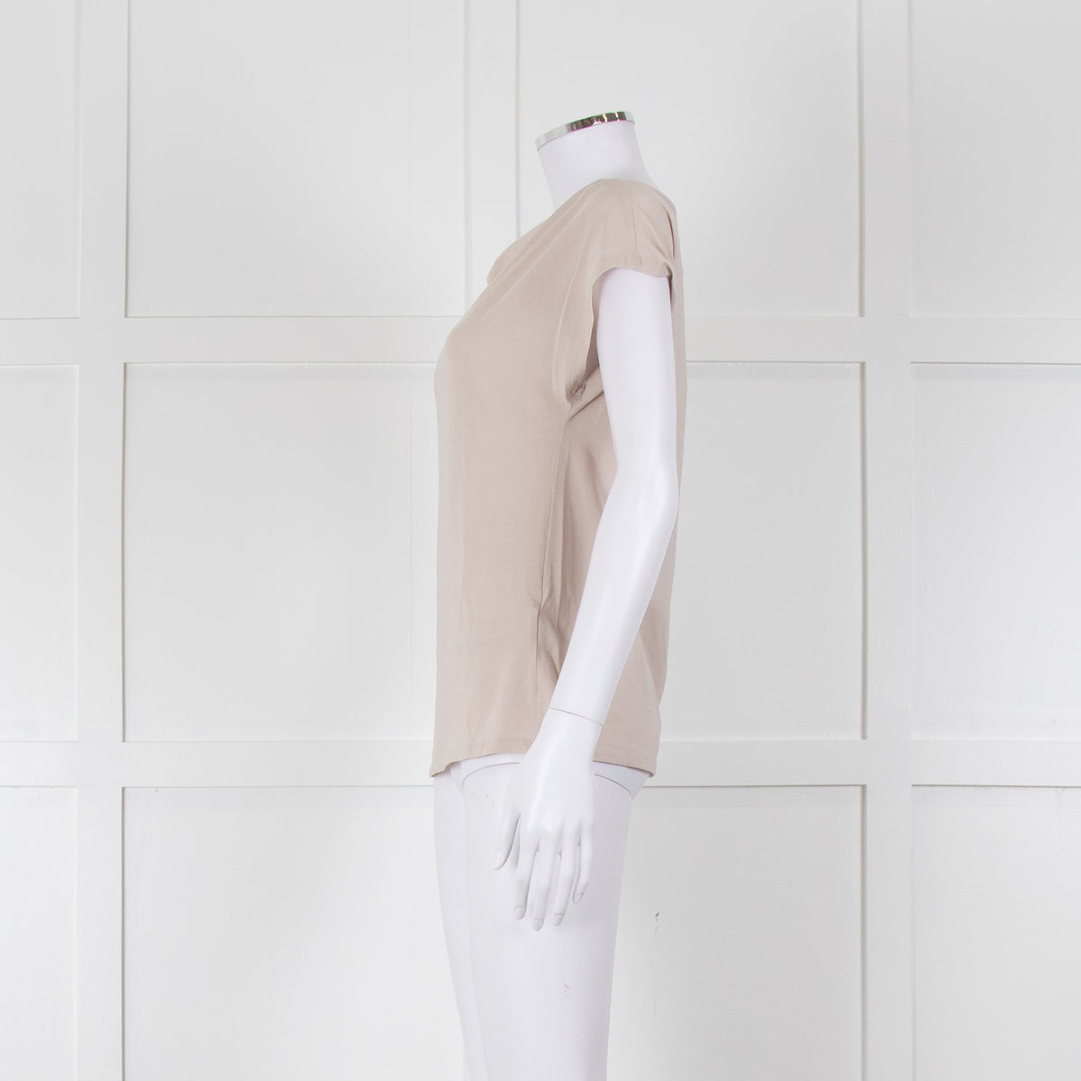 Weekend Max Mara Beige Boat Neck Sleeveless T Shirt