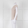 Weekend Max Mara Beige Boat Neck Sleeveless T Shirt