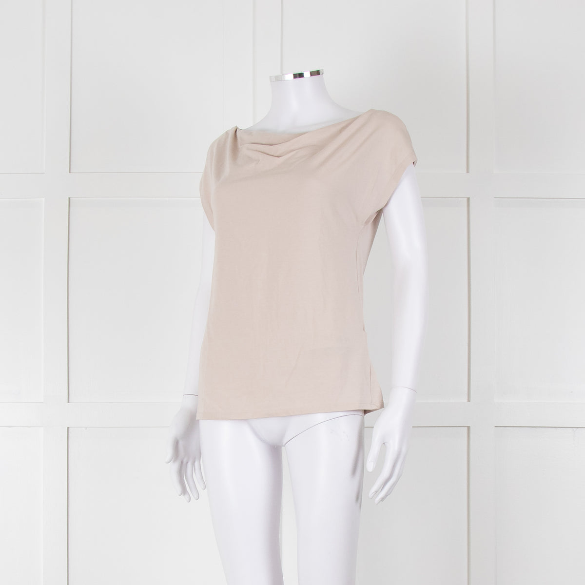 Weekend Max Mara Beige Boat Neck Sleeveless T Shirt