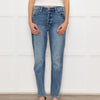 Frame Blue Half Ribbed Hem Denim Trousers