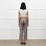 Alice + Olivia Lurex Patterned Ciagrette Trousers