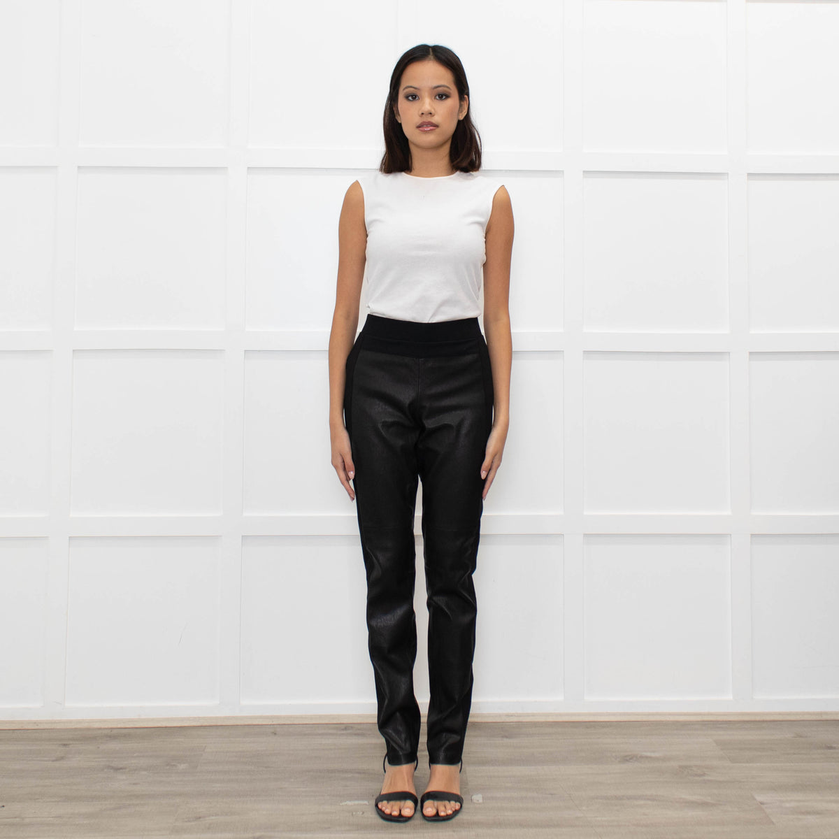 Vince at Bergdorf Goodman Leather Leggings