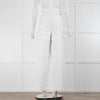 The Frankie Shop White Cotton Mada Convertible Trousers