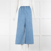 Eskandar Blue Demin Relaxed Culottes