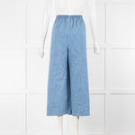 Eskandar Blue Demin Relaxed Culottes