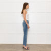 Frame Blue Half Ribbed Hem Denim Trousers