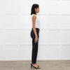 Theory Blue Leather Leggings